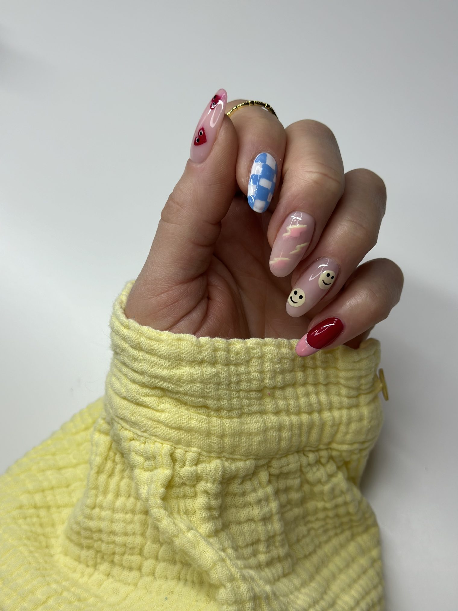 Summery Positive Vibes Nail Art | ANNY