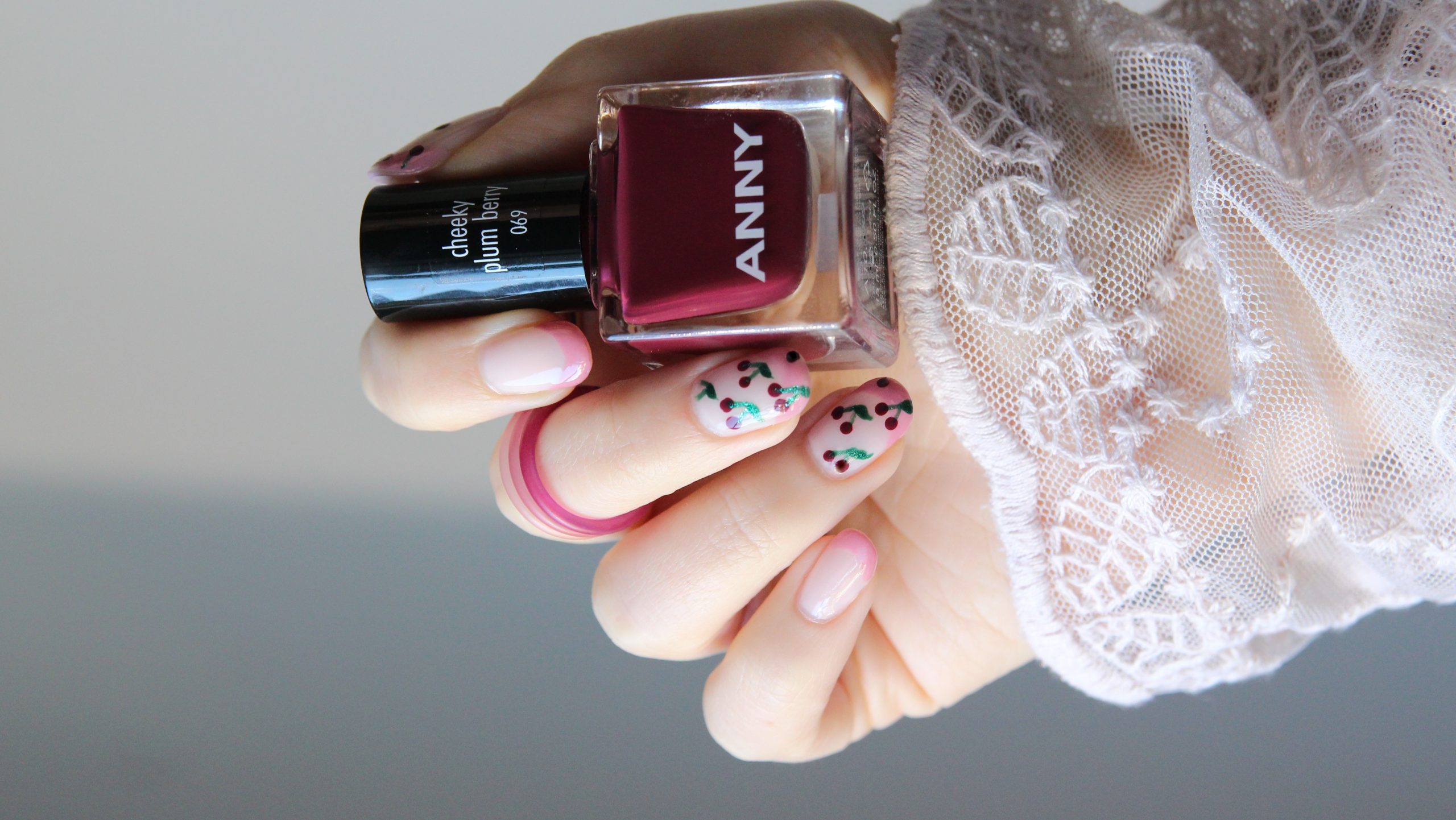 Cherry Berry Chic Nail Art | ANNY