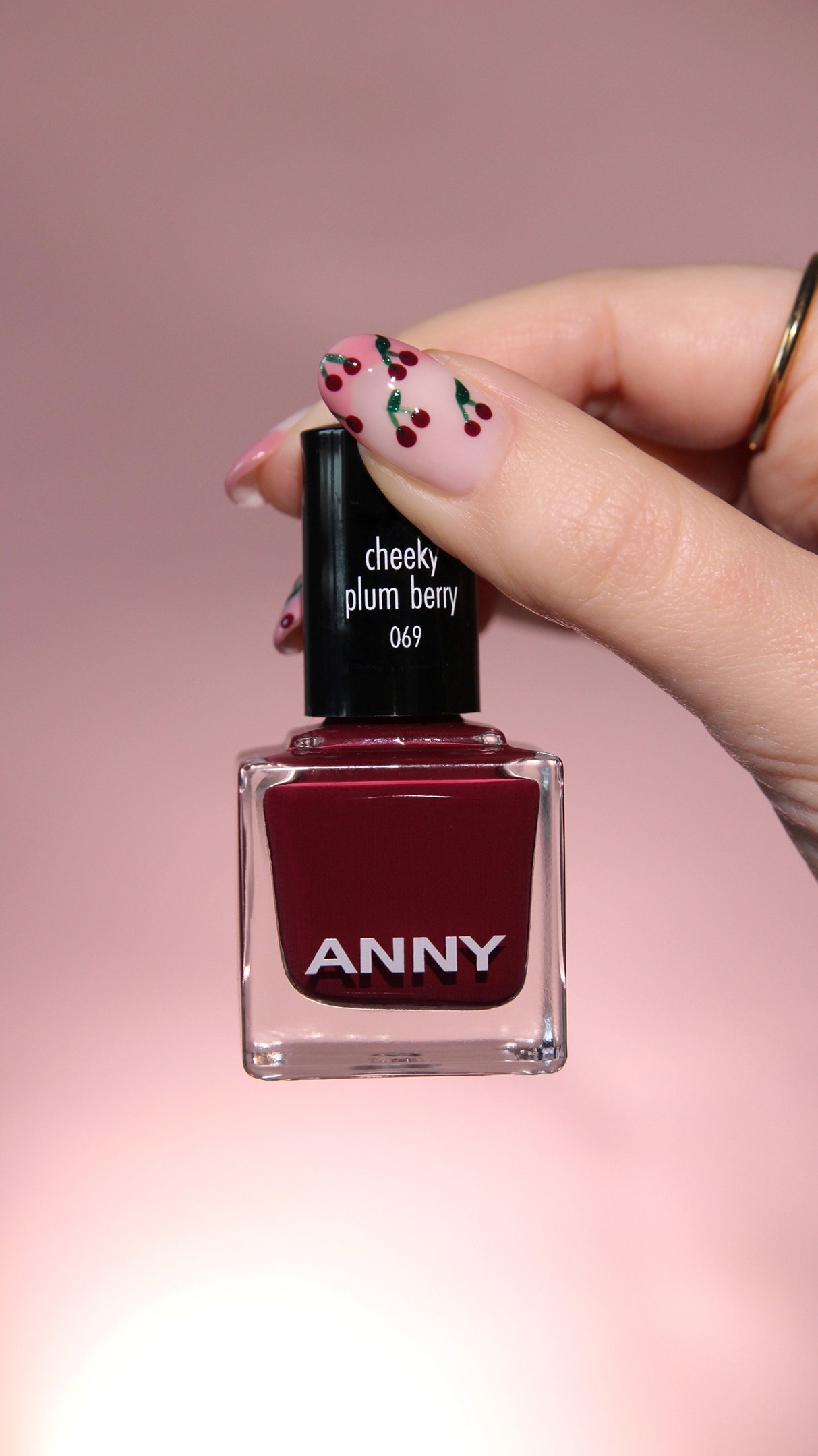 Cherry Berry Chic Nail Art | ANNY